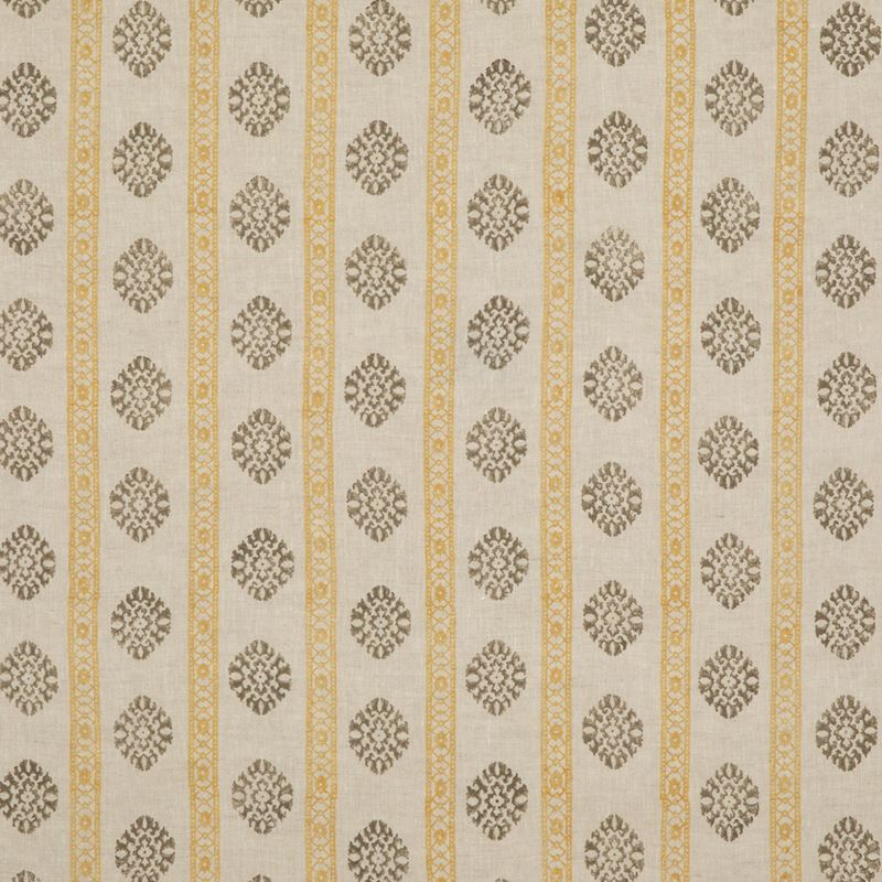 G P & J Baker Fabric BP10821.3 Alma Ochre/Mole