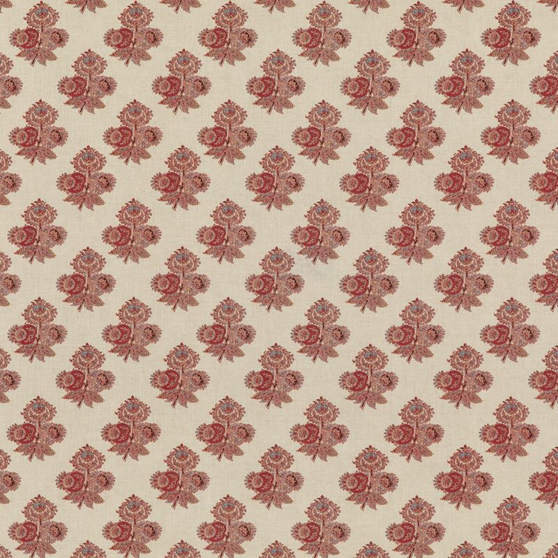 G P & J Baker Fabric BP10823.1 Poppy Paisley Red