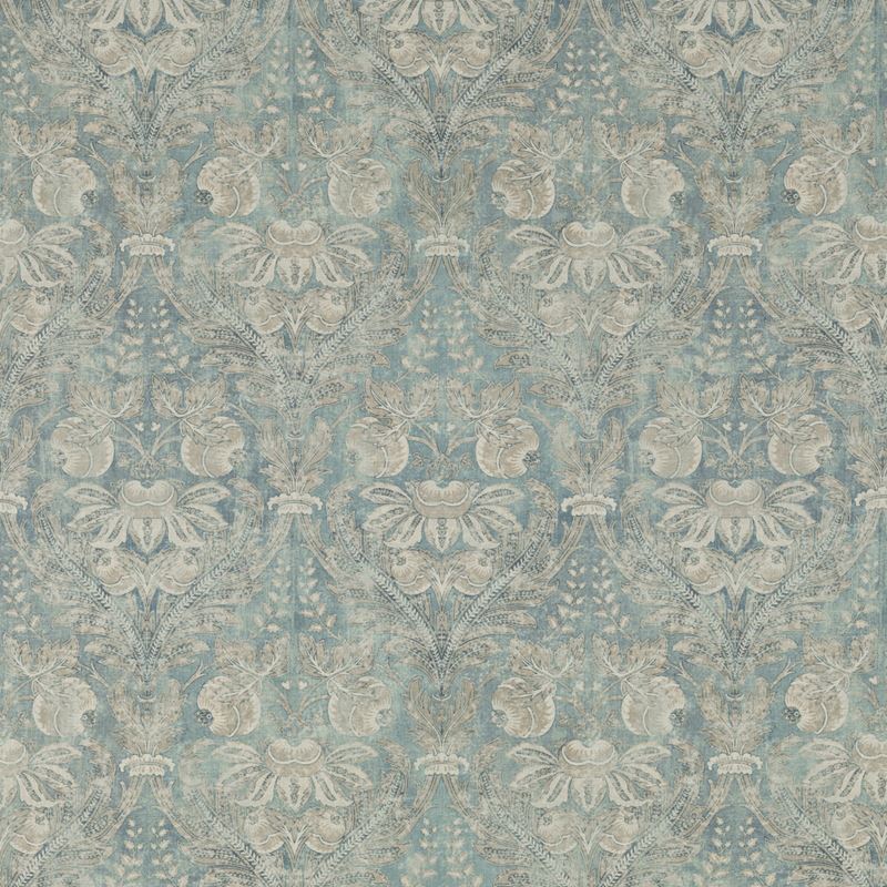 G P & J Baker Fabric BP10828.1 Lapura Damask Blue