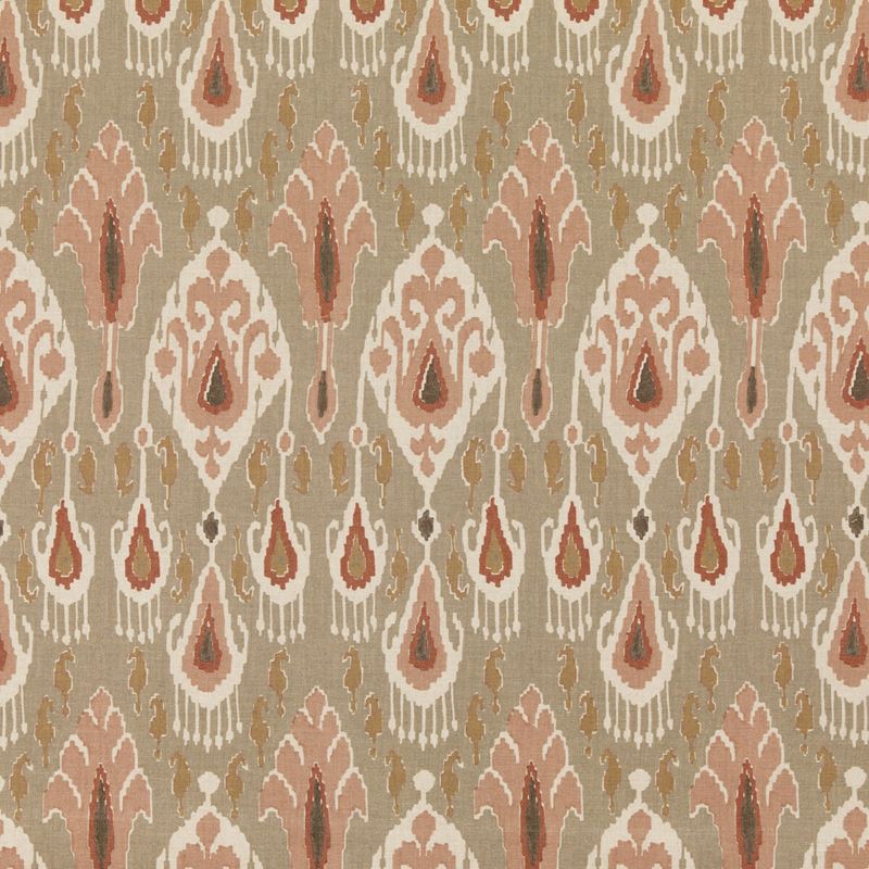 G P & J Baker Fabric BP10853.5 Ikat Bokhara Neutral