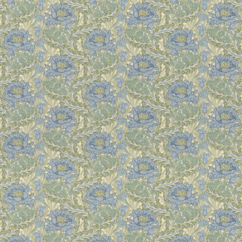 G P & J Baker Fabric BP10983.1 Little Brantwood Blue/Green