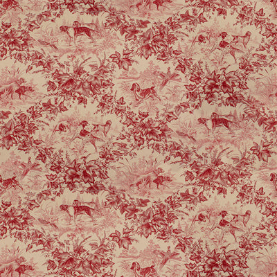 Brunschwig & Fils Fabric BR-70416.166 On Point Cotton Print Red