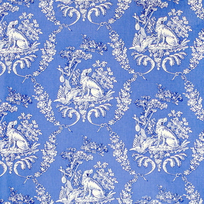 Brunschwig & Fils Fabric BR-79165.222 The Hunting Toile Blue