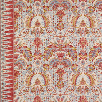 Brunschwig & Fils Fabric BR-79759.156 Tamerlane Cotton Print Scarlet