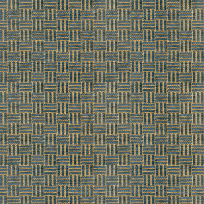Brunschwig & Fils Fabric BR-800043.282 Reed Texture Indigo