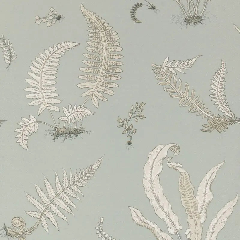 G P & J Baker Wallpaper BW45044.7 Ferns Soft Blue