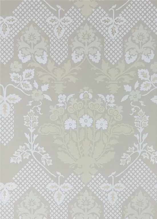 G P & J Baker Wallpaper BW45064.2 Drummond Damask Stone