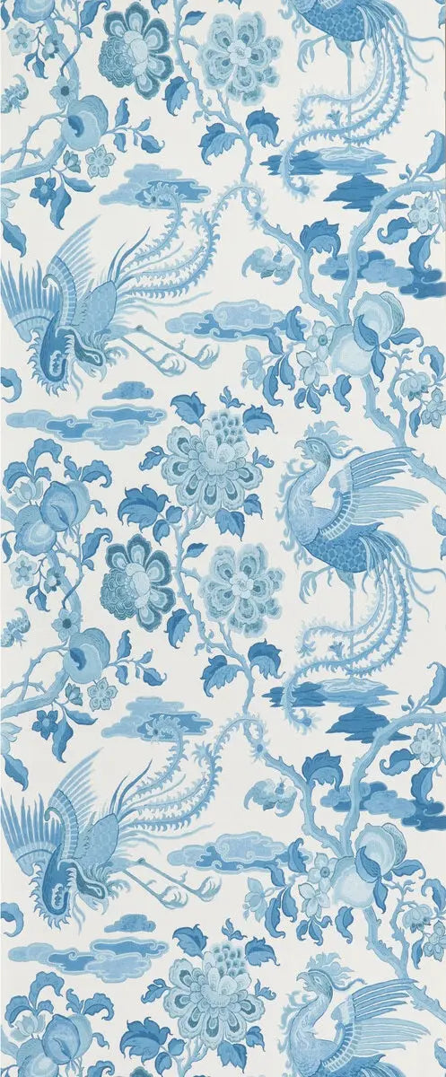 G P & J Baker Wallpaper BW45087.2 Chifu Blue