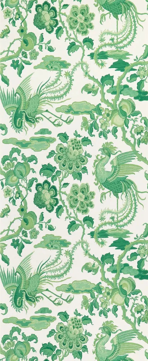 G P & J Baker Wallpaper BW45087.3 Chifu Emerald