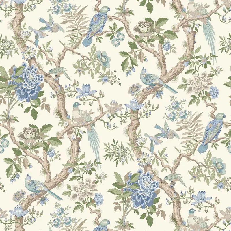 G P & J Baker Wallpaper BW45094.1 Eltham Blue