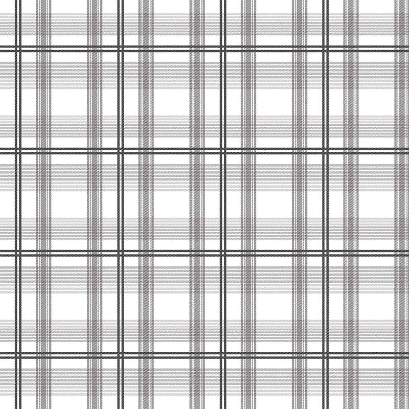 RM Coco Fabric Cozy Plaid Charcoal