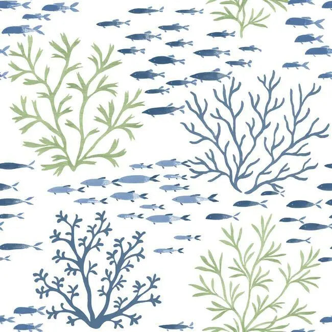 York CV4404 Marine Garden Wallpaper