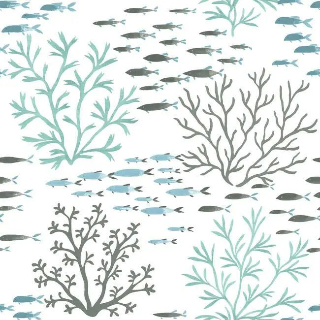 York CV4406 Marine Garden Wallpaper