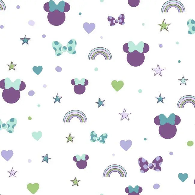 York Wallpaper DI0990 Disney Minnie Mouse Rainbow