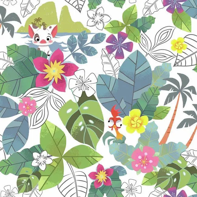 York Wallpaper DI0994 Disney Moana Jungle