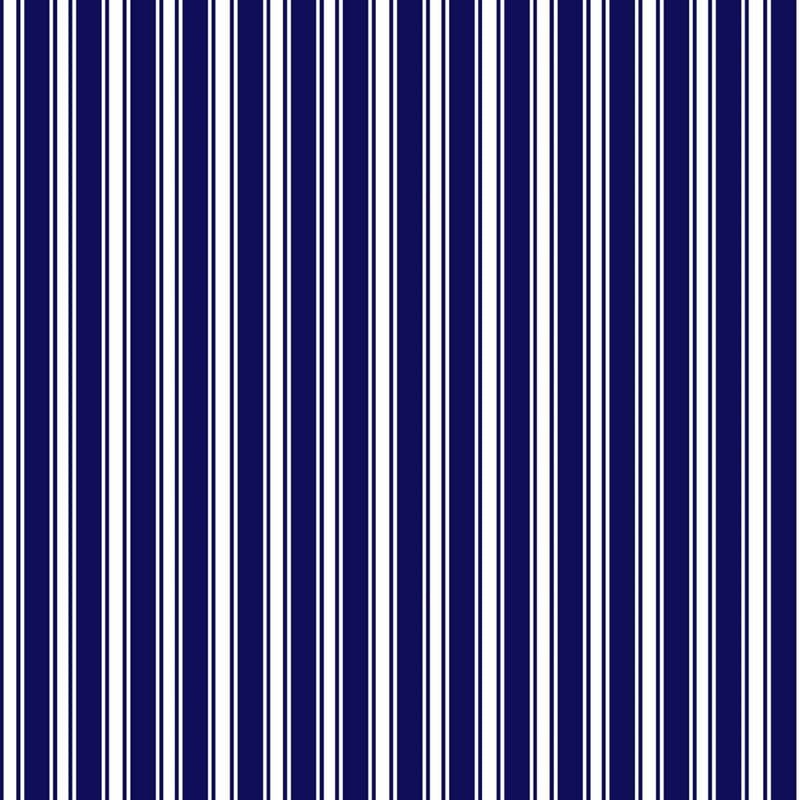 RM Coco Fabric Double Dutch Stripe Reversal Indigo