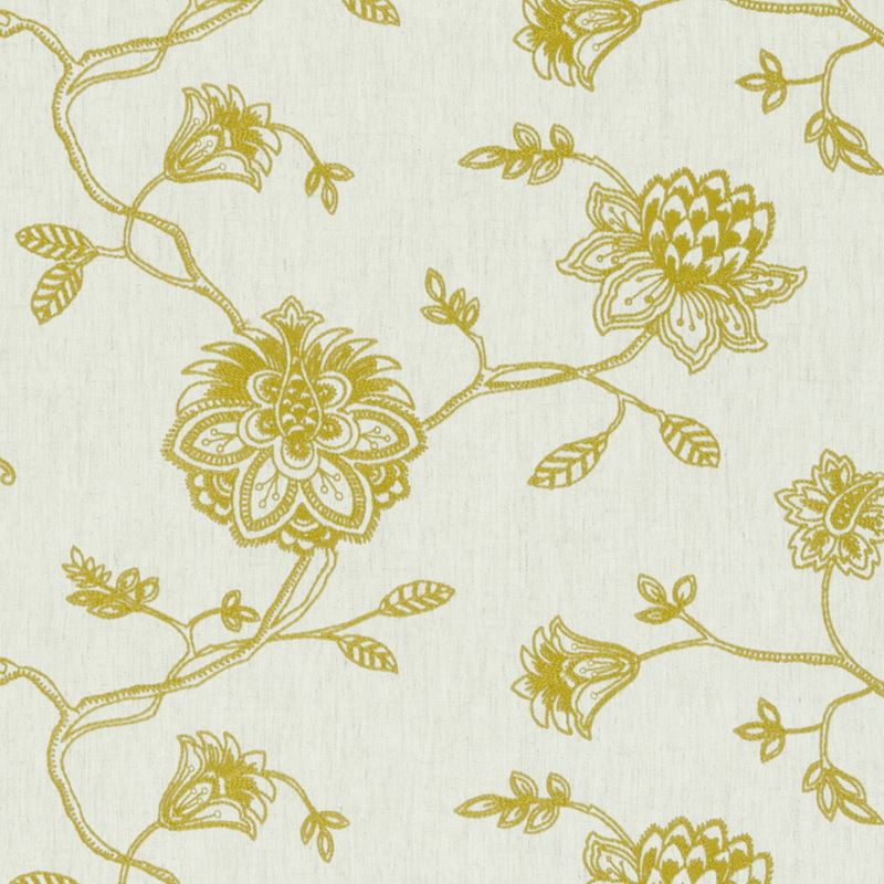 Clarke and Clarke Fabric F0602-1 Whitewell Citrus