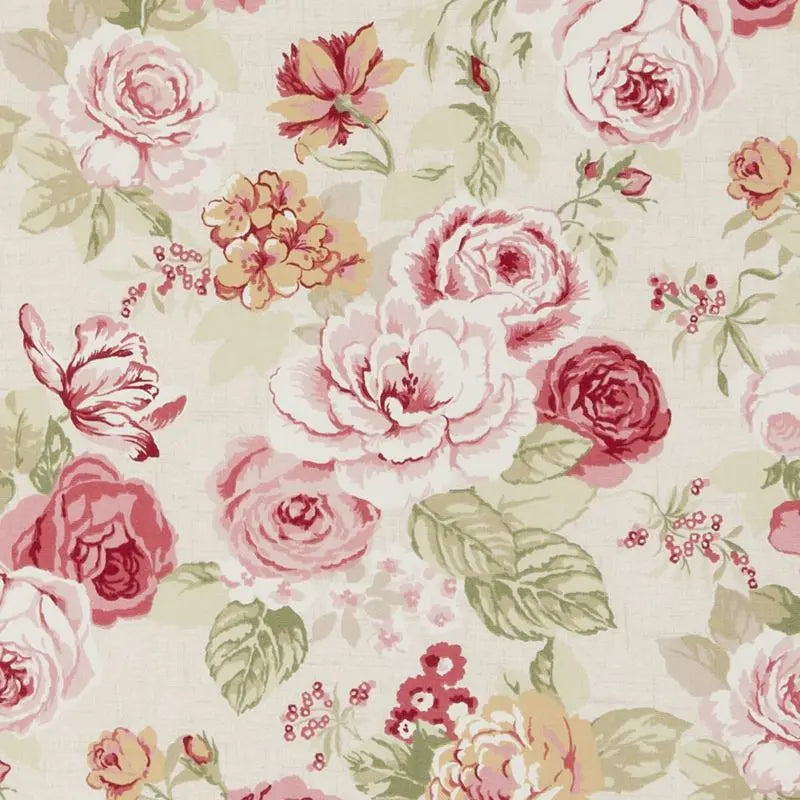 Clarke and Clarke Fabric F0622-4 Genevieve Old Rose