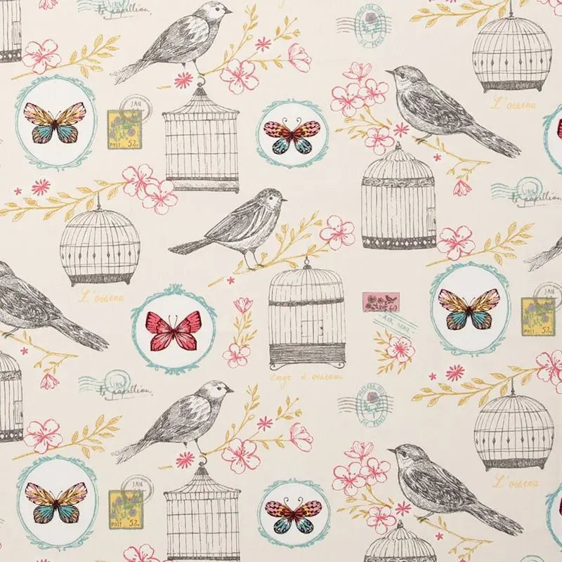 Clarke and Clarke Fabric F0636-2 Melodie Natural