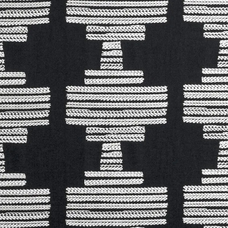 Clarke and Clarke Fabric F0882-1 BW1010 Black/White