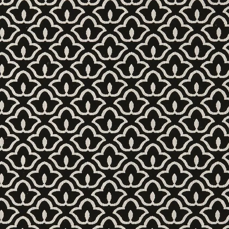 Clarke and Clarke Fabric F0887-1 BW1014 Black/White