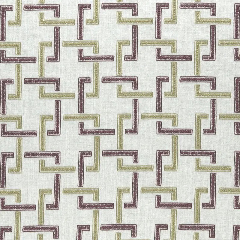 Clarke and Clarke Fabric F0960-4 Sekai Orchid/Willow