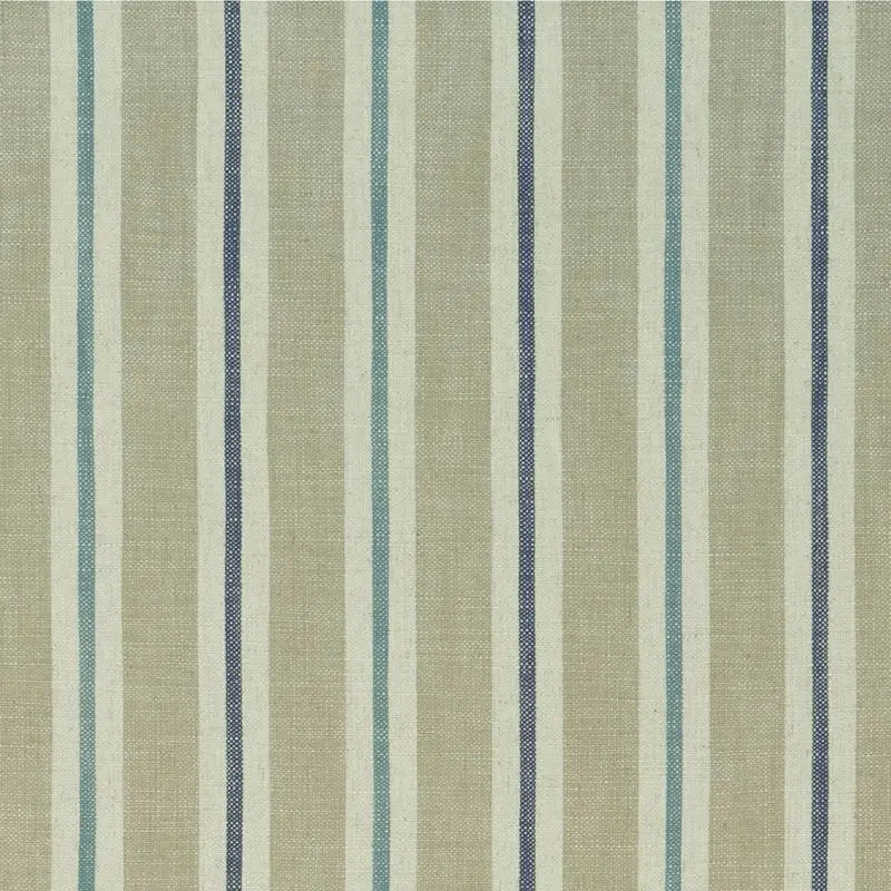 Clarke and Clarke Fabric F1046-2 Sackville Stripe Eau De Nil/Linen