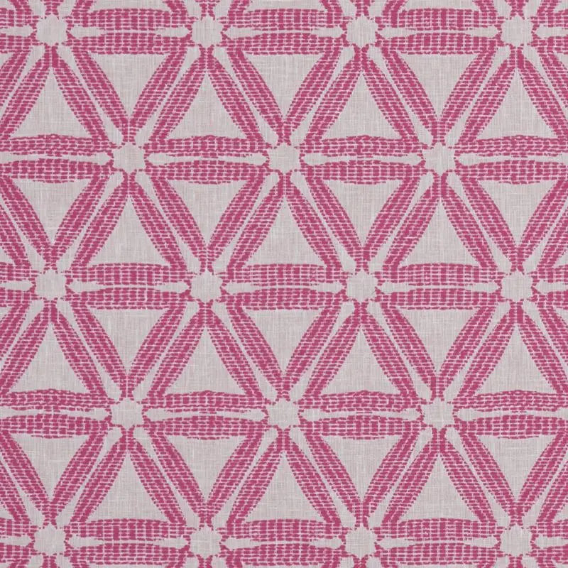 Clarke and Clarke Fabric F1053-4 Delta Raspberry