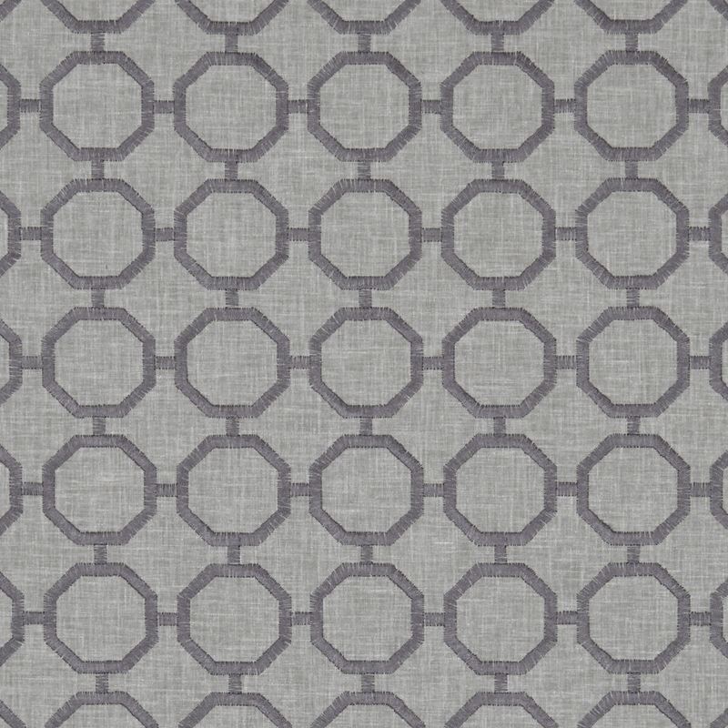 Clarke and Clarke Fabric F1073-2 Glamour Charcoal