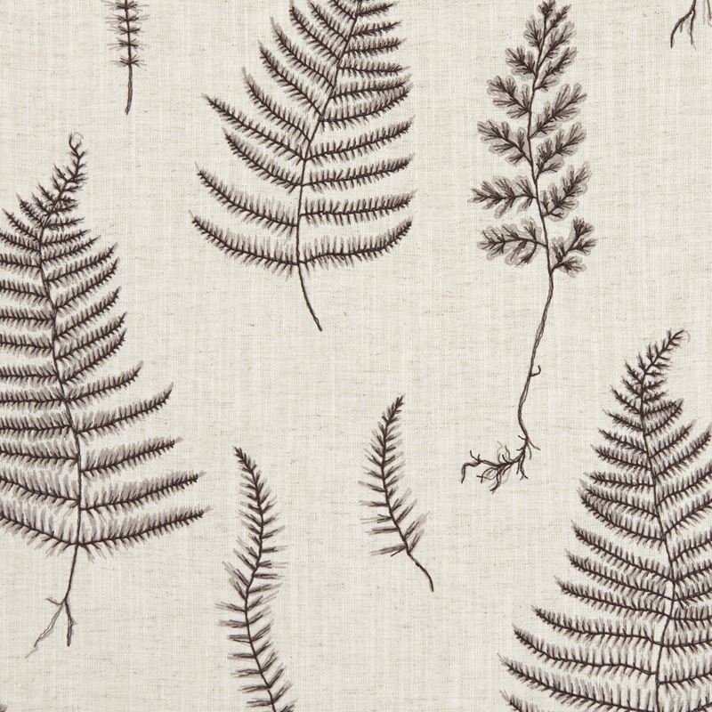 Clarke and Clarke Fabric F1092-1 Lorelle Charcoal/Linen