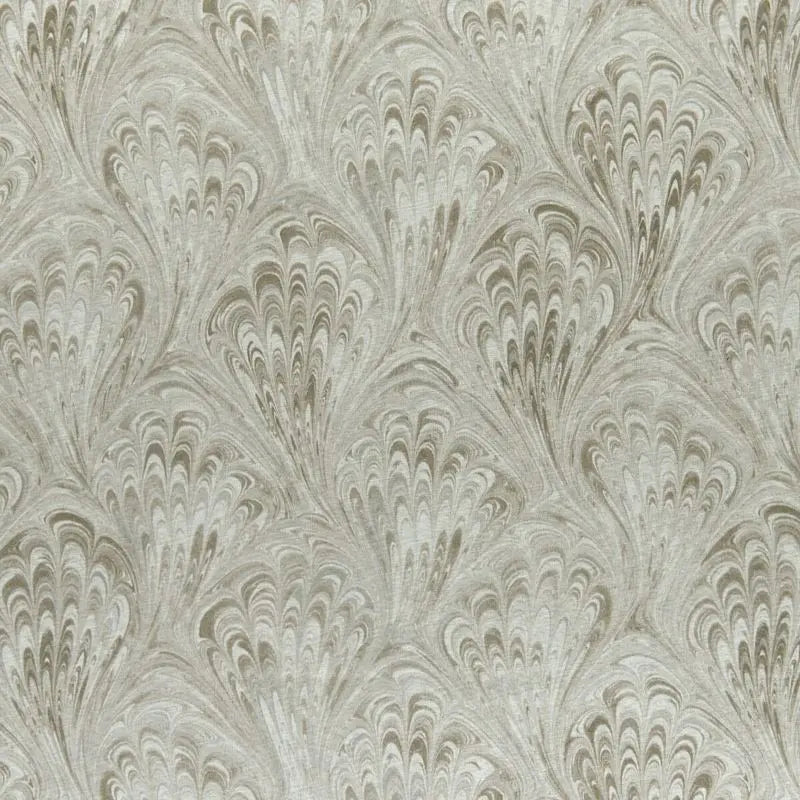 Clarke and Clarke Fabric F1094-3 Pavone Ivory