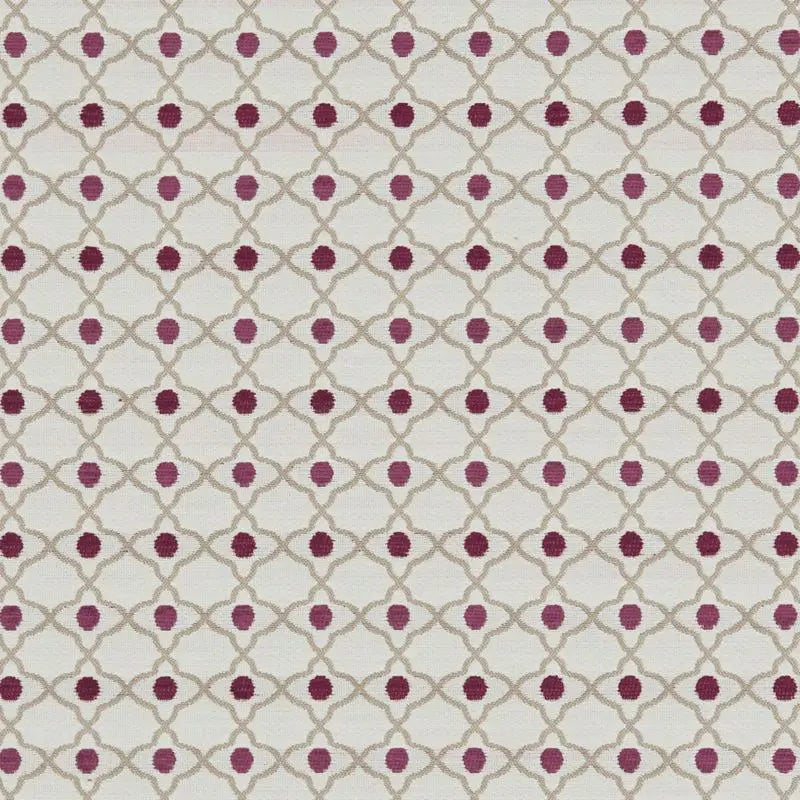 Clarke and Clarke Fabric F1139-5 Venus Raspberry