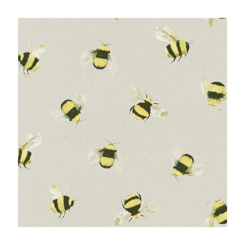 Clarke and Clarke Fabric F1255-2 Bees Taupe