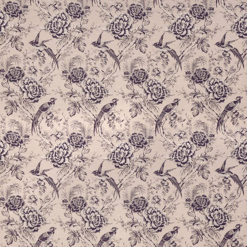 Clarke and Clarke Fabric F1429-1 Avium Blush/Damson