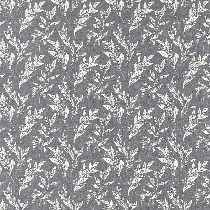 Clarke and Clarke Fabric F1440-1 Eternal Charcoal