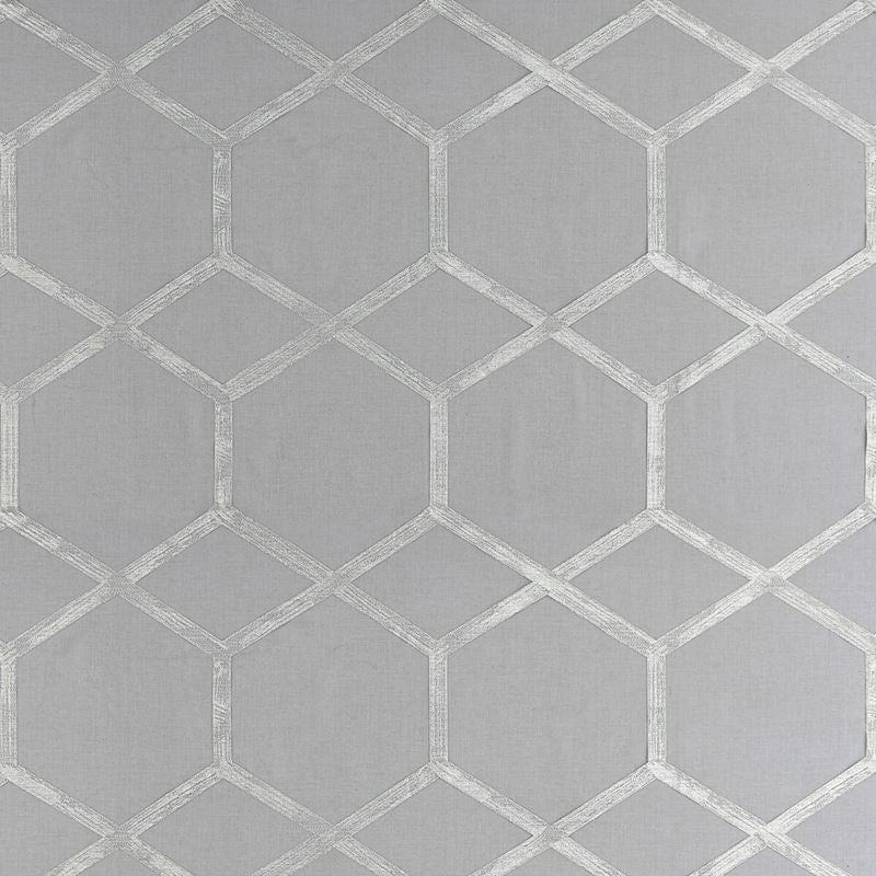 Clarke and Clarke Fabric F1469-3 Forma Charcoal/Silver