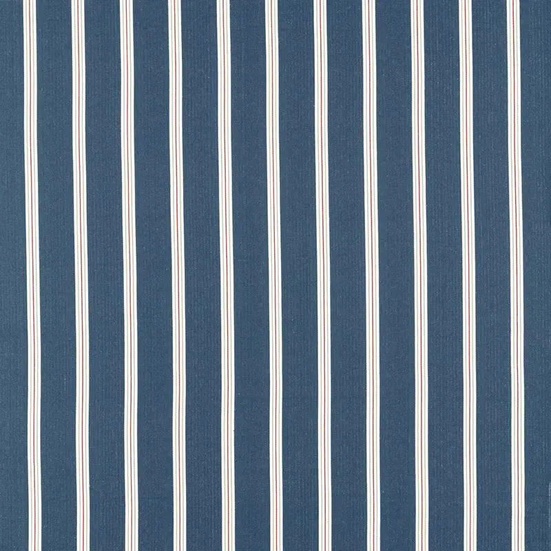 Clarke and Clarke Fabric F1500-3 Knightsbridge Navy/Rouge