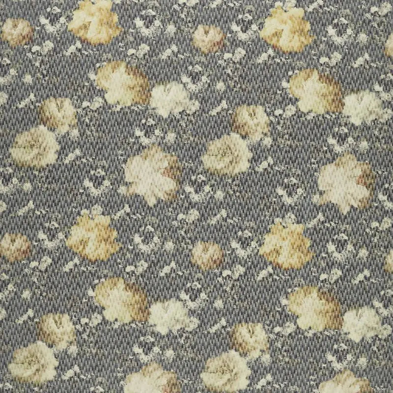 Clarke and Clarke Fabric F1523-2 Camile Chartreuse/Charcoal