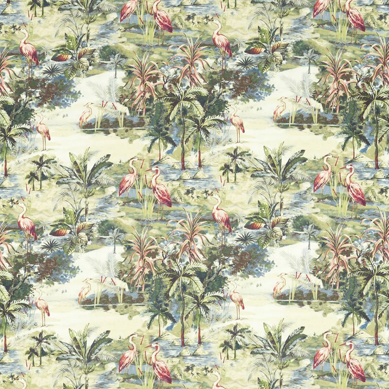 Clarke and Clarke Fabric F1546-2 Habitat Lagoon