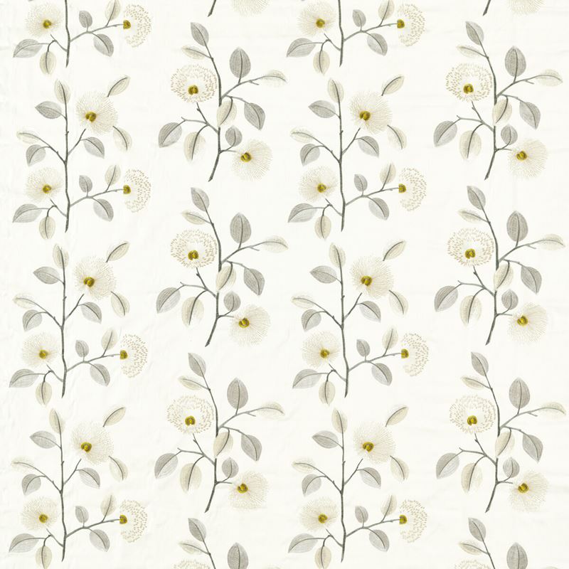Clarke and Clarke Fabric F1555-3 Monique Natural/Pewter