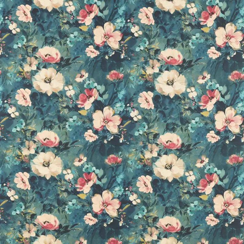 Clarke and Clarke Fabric F1584-1 Rugosa Midnight Linen