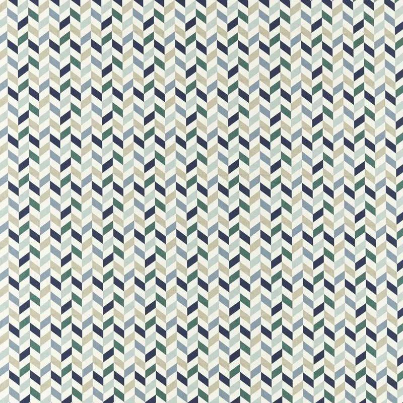 Clarke and Clarke Fabric F1639-1 Phoenix Mineral/Navy