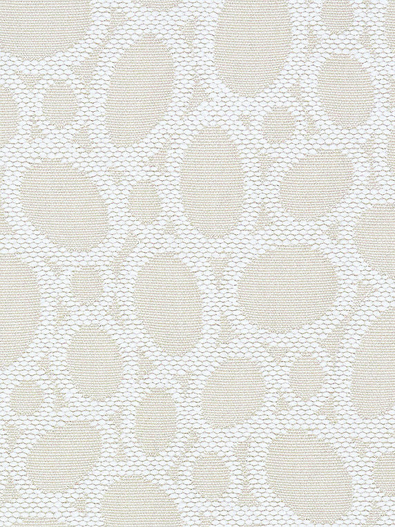 Scalamandre Fabric F3 00018037 Madagascar Ovals Cream