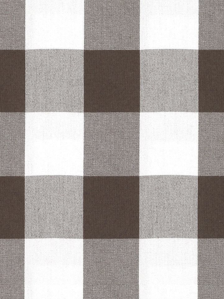 Scalamandre Fabric F3 00023022 Poker Large Plaid Espresso