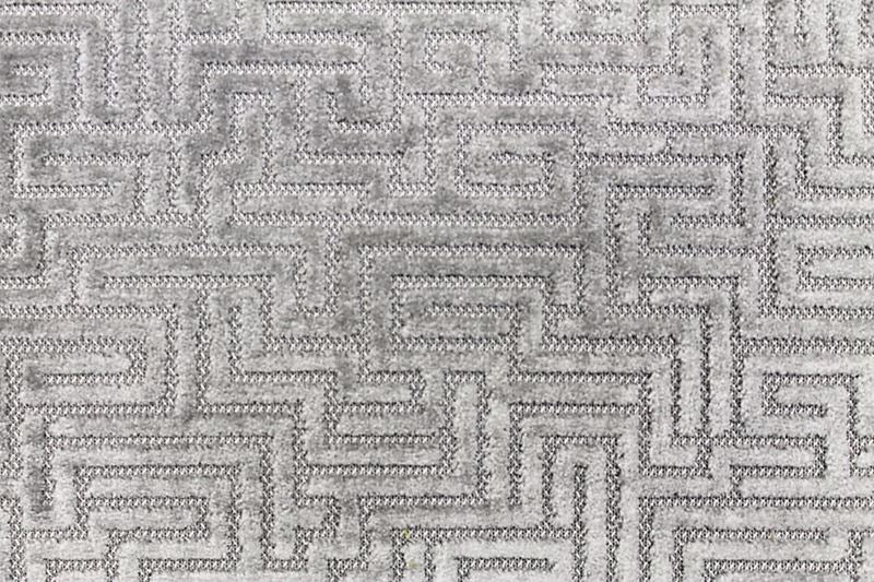 Scalamandre Fabric F3 00037002 Velluto Labirinto Silver