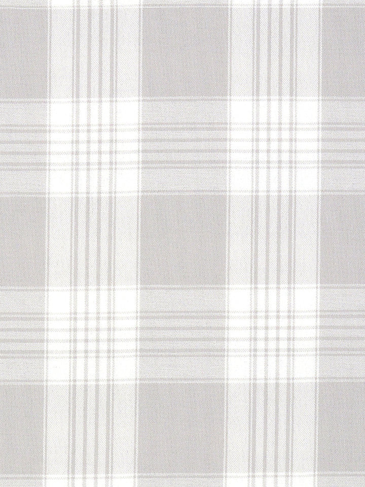 Scalamandre Fabric F3 00143020 Poker Plaid Light Grey