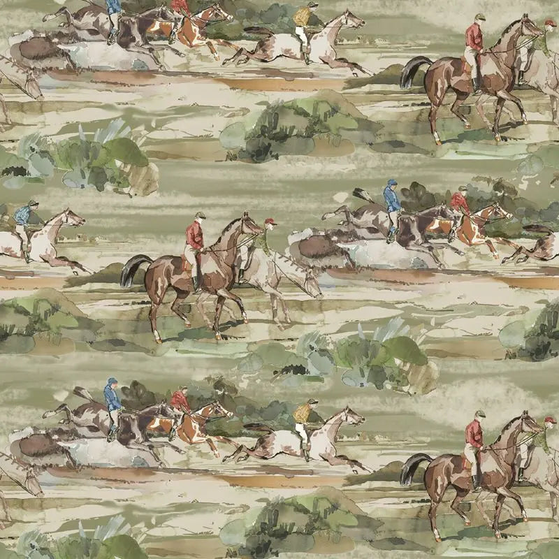 Mulberry Wallpaper FG097.J52 Morning Gallop Antique