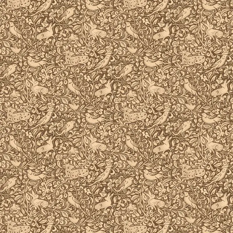 Mulberry Wallpaper FG110.K74 Hedgerow Espresso