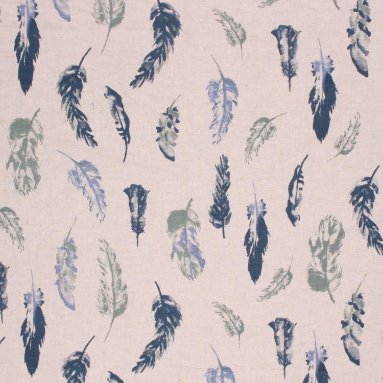 RM Coco Fabric FINE FEATHERED Harbor