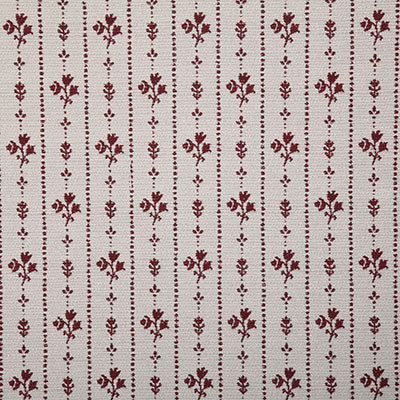 Pindler Fabric FLO069-RD01 Floral Stripe Redwood